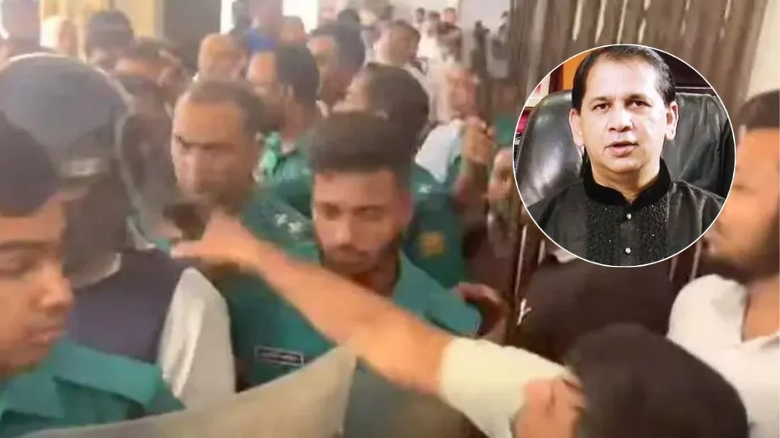 শিক্ষার্থীদের অর্থ আত্মসাৎ: আদালতে বিএসবির লায়ন বাশারকে জুতাপেটা