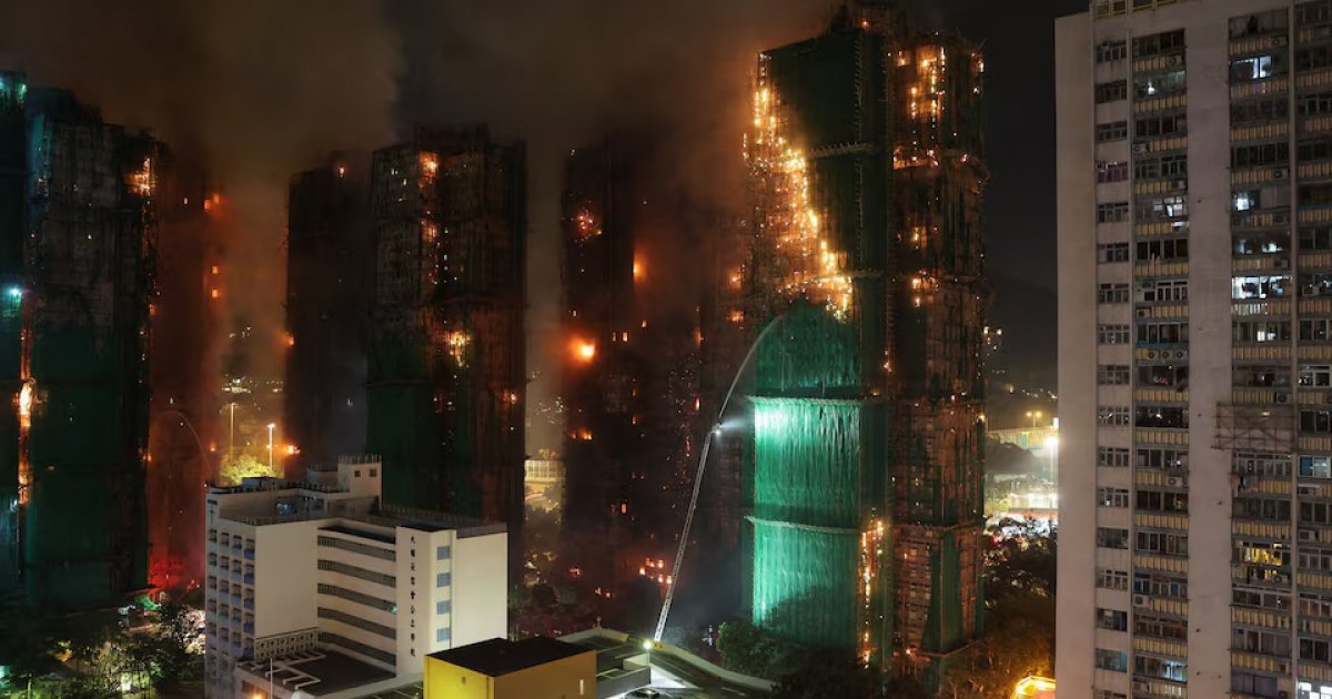 হংকংয়ের অগ্নিকাণ্ডে নিহত বেড়ে ৯৪