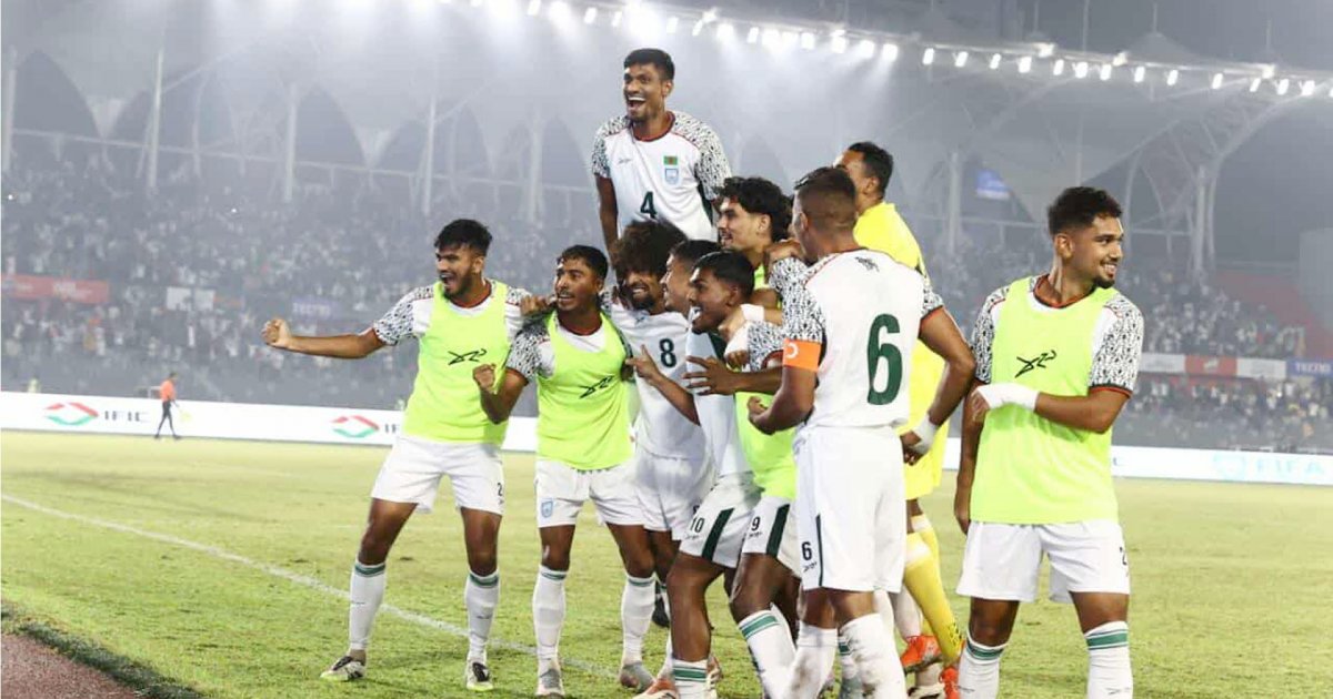 হামজার জোড়া গোলেও জিততে পারলো না বাংলাদেশ
