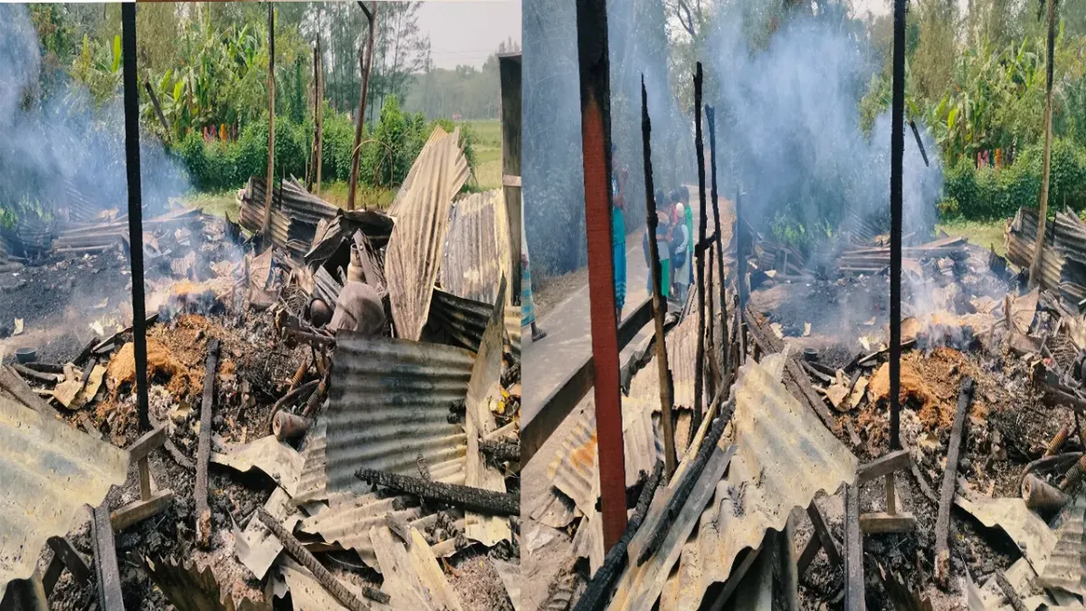 এনসিপি নেতার ব্যবসাপ্রতিষ্ঠান পুড়িয়ে দিলেন কৃষকদল নেতা
