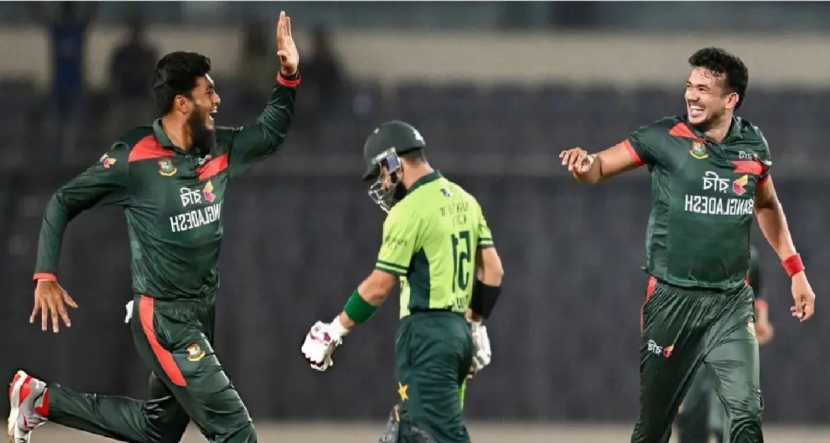 পাকিস্তানের ব্যাটিং স্তম্ভ ভেঙ্গে সিরিজ জিতল বাংলাদেশ