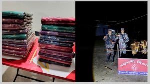 পঞ্চগড় সীমান্তে ভারতীয় শাড়ি ও গরু জব্দ