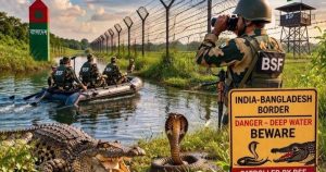 বাংলাদেশ সীমান্তে কুমির-বিষধর সাপ ছাড়তে চায় বিএসএফ