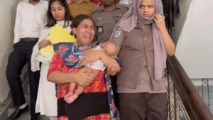 বিস্ফোরক মামলায় দেড় মাসের শিশু নিয়ে কারাগারে যুব মহিলা লীগ নেত্রী