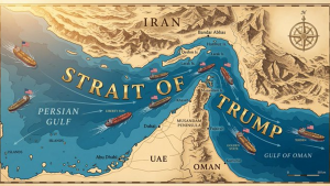 হরমুজের নাম ট্রাম্প প্রণালি, প্রকাশ্যে এলো নতুন মানচিত্র