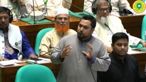 জুলাই সনদকে অন্তহীন প্রতারণার দলিলে পরিণত করেছে বিএনপি: সংসদে নাহিদ ইসলাম