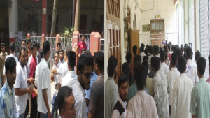 হঠাৎ মুখোমুখি ছাত্রদল-শিবির, পরে কোলাকুলি