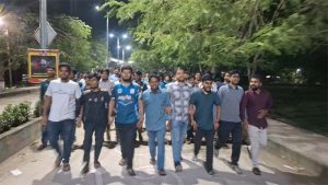 অপপ্রচার ও ‘গুপ্ত রাজনীতি’ নিষিদ্ধের দাবিতে বেরোবিতে ছাত্রদলের বিক্ষোভ