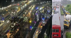 ভোগড়া বাইপাস থেকে মির্জাপুর পর্যন্ত ৪০ কিমি এলাকাজুড়ে তীব্র যানজট
