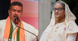 শুভেন্দু অধিকারীকে শুভেচ্ছা জানালেন শেখ হাসিনা