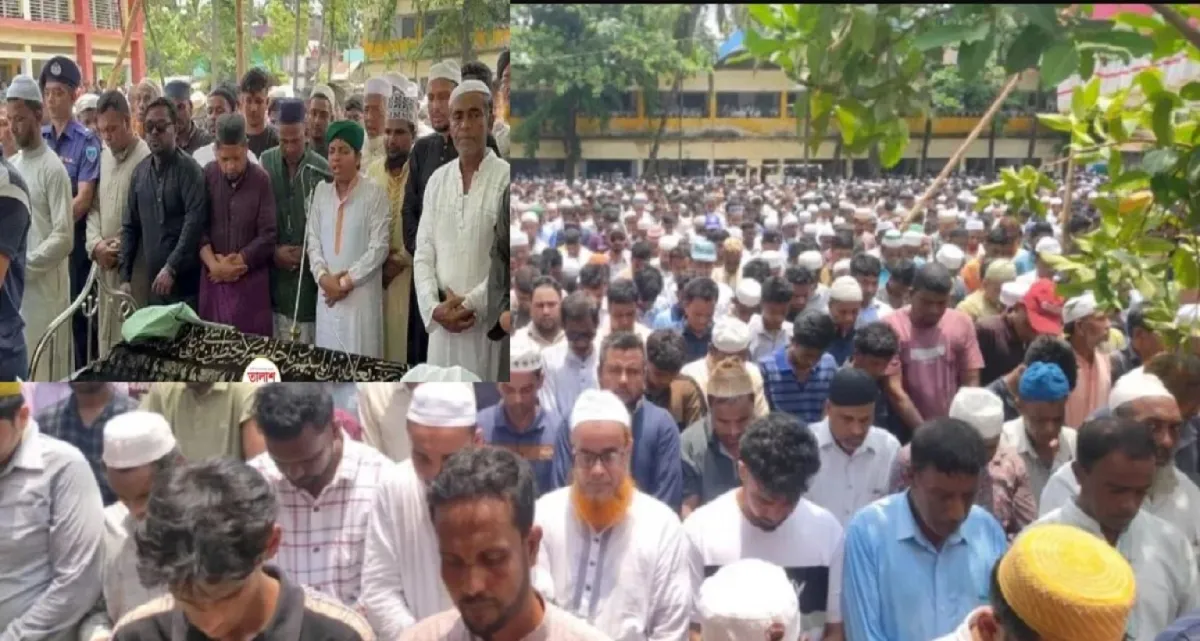 একসঙ্গে নিহত ৪ ভাইয়ের জানাজা পড়ালেন একমাত্র জীবিত ভাই
