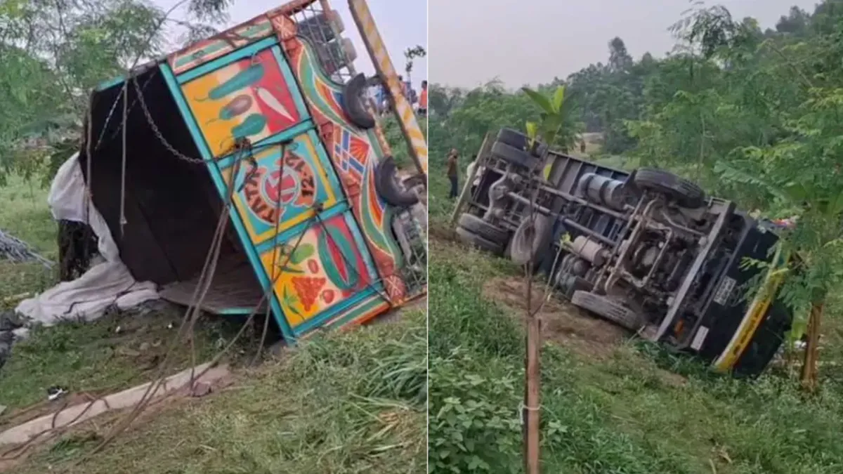 ঢাকা-টাঙ্গাইল মহাসড়কে রডবোঝাই ট্রাক উল্টে নিহত ১৫