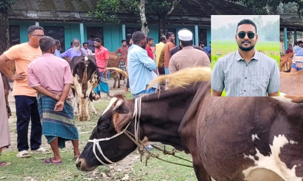 অনুমতি ছাড়াই কলেজে পশুর হাট বসালেন ছাত্রদল নেতা