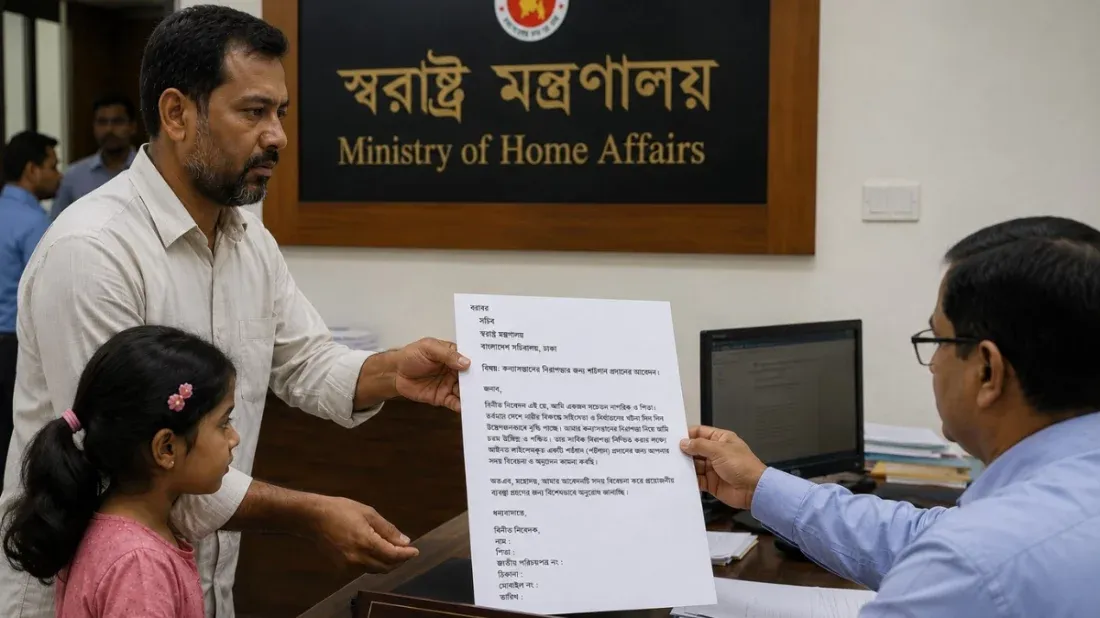 কন্যাসন্তানের নিরাপত্তায় স্বরাষ্ট্র মন্ত্রণালয়ে শটগান চেয়ে বাবার আবেদন