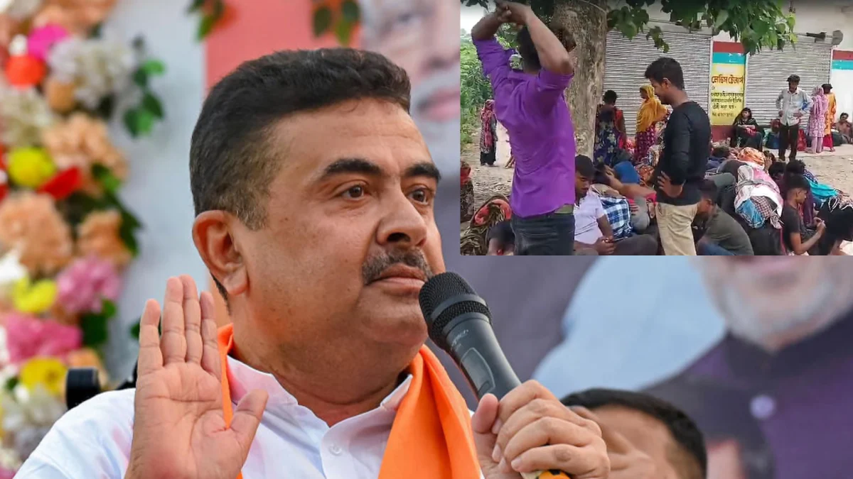 বাংলাদেশে সীমান্তে হঠাৎ শত শত মানুষ, শুভেন্দু বললেন ‘জলদি ভাগো’