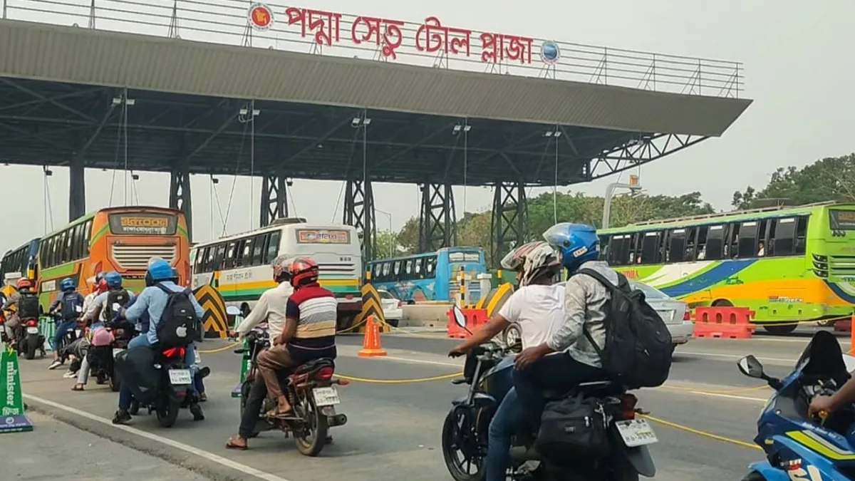 পদ্মা সেতুতে ২৪ ঘণ্টায় ৫ কোটি টাকা টোল আদায়, ইতিহাসে দ্বিতীয় সর্বোচ্চ রেকর্ড