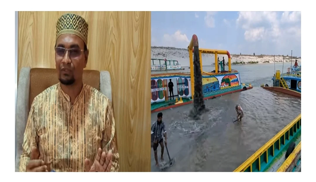 স্তূপ অপসারণের নামে শতাধিক ড্রেজার দিয়ে পদ্মায় বিএনপি নেতার বেপরোয়া বালু উত্তোলন