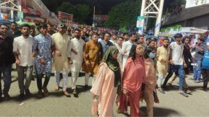 ‘জামায়াত নেতার’ বিরুদ্ধে স্ত্রী হত্যার অভিযোগ, ছাত্রদলের বিক্ষোভ