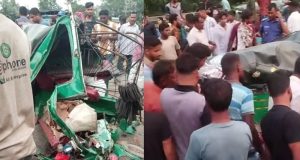 সিরাজগঞ্জে বাস-অটোরিকশা সংঘর্ষে নিহত ৩
