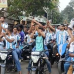 উচ্ছ্বাসে মেতেছে আর্জেন্টিনা সমর্থকরাও, বিশাল র্যালি