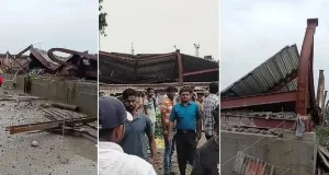 ভেঙে পড়ল নির্মাণাধীন গোডাউনের ছাদ, ধ্বংসস্তূপের নিচে আটকা অর্ধশত