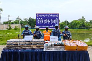 সাতক্ষীরায় ৩৩ লক্ষ টাকার ফেন্সিডিল ও ভারতীয় ঔষধ জব্দ
