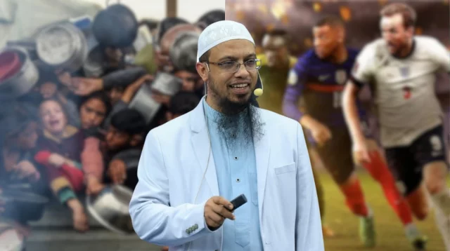 কোটি কোটি মানুষ ক্ষুধার্ত, আর এক খেলার পেছনে গোটা পৃথিবীর উন্মাদনা: আহমাদুল্লাহ