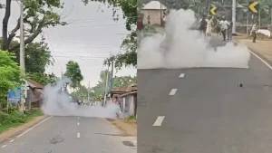 পানহাটির দখল নিয়ে বিএনপি-জামায়াতের ধাওয়া-পাল্টা ধাওয়া, ককটেল বিস্ফোরণ