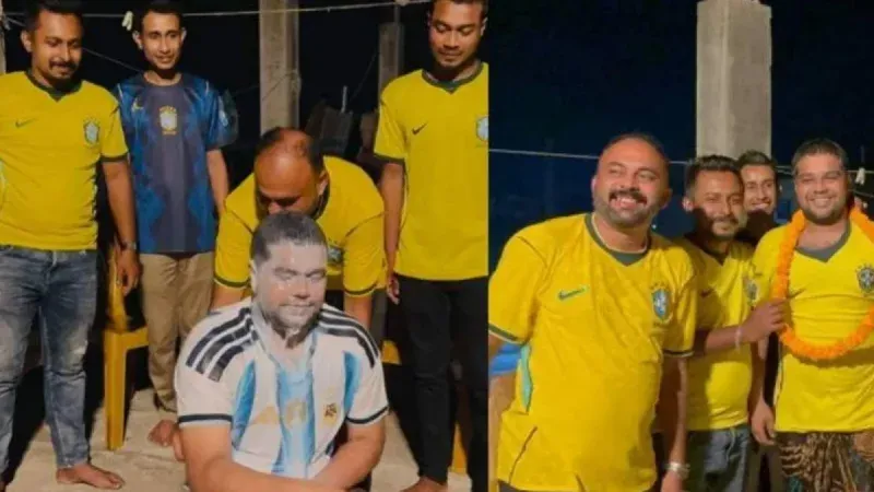 দুধ দিয়ে গোসল করে আর্জেন্টিনা থেকে ব্রাজিলে যোগদান