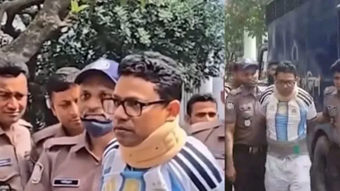 আর্জেন্টিনার জার্সি পরে ট্রাইব্যুনালে পলক, ভিডিও ভাইরাল