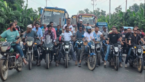 আওয়ামী নাশকতার প্রতিবাদে মহাসড়কে ছাত্রদলের মোটরসাইকেল শোডাউন