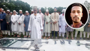 বাবা পড়ালেন জানাজা, গাইবান্ধায় নিহত শিবির নেতার দাফন সম্পন্ন