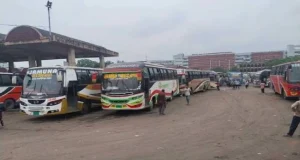 রাজশাহীর সঙ্গে সারা দেশের বাস চলাচল বন্ধ