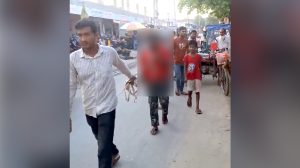 কুষ্টিয়ায় যুবকের বিরুদ্ধে চুরির অভিযোগ, দড়িতে বেঁধে ঘোরানোর ভিডিও ভাইরাল