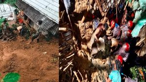 কক্সবাজারে পাহাড় ধসে নারী-শিশুসহ ৯ জনের মৃত্যু