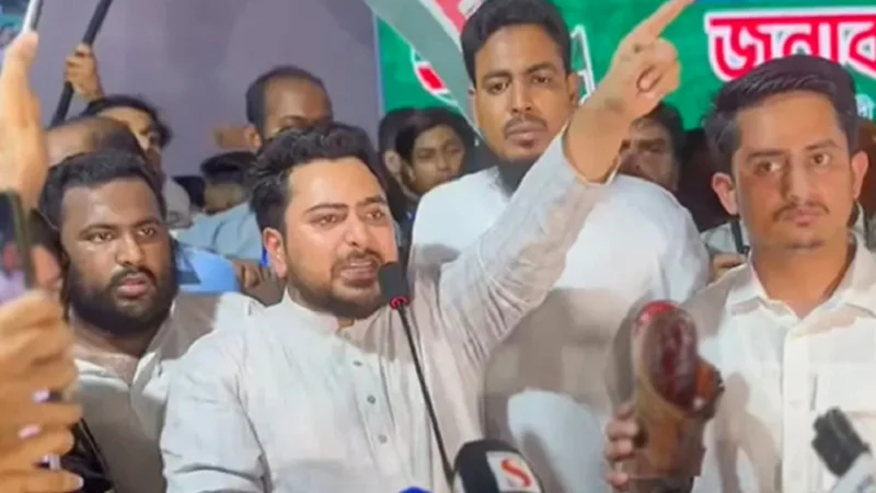 প্রশাসনের সহায়তায় এনসিপির সমাবেশে বোমা বিস্ফোরণর দাবি নাহিদের