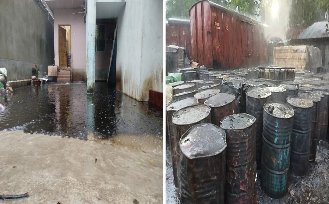 চট্টগ্রামের বাংলা বাজার মুন্সিবাড়িতে তেলমিশ্রিত পানির দুর্ভোগ, স্বাস্থ্যঝুঁকিতে বাসিন্দারা