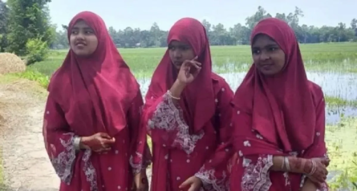 তিন জমজ বোনের একসঙ্গে ট্যালেন্টপুলে বৃত্তি লাভ