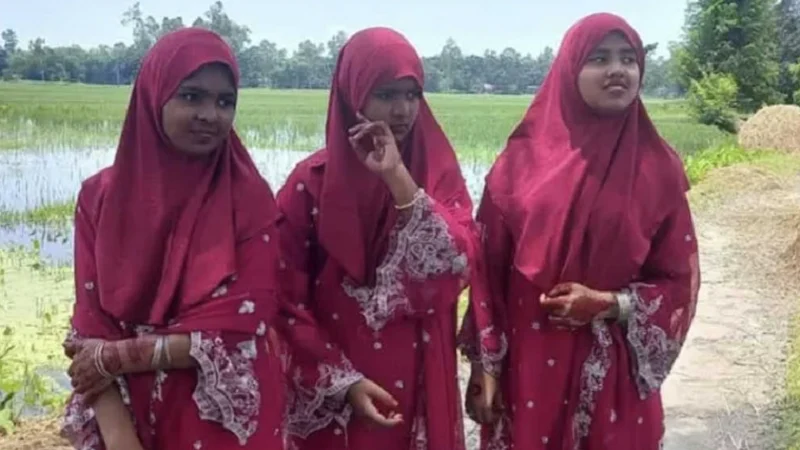 প্রাথমিকে ট্যালেন্টপুলে বৃত্তি পেল জমজ ৩ বোন