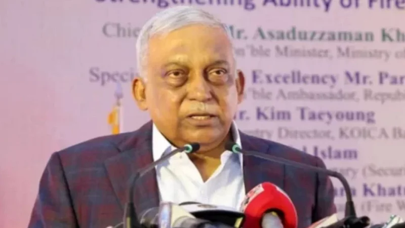 মৃত্যুদণ্ডপ্রাপ্ত সাবেক স্বরাষ্ট্রমন্ত্রী আসাদুজ্জামান খান কামালকে ফেরত চেয়ে ভারতকে বাংলাদেশের চিঠি