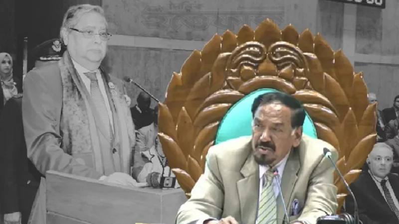 সংবিধানের ৫৪ অনুচ্ছেদ অনুযায়ী স্পিকার রাষ্ট্রপতির দায়িত্ব পালন করতে পারেন