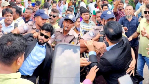 প্রতিমন্ত্রী ইশরাককে ঘিরে উত্তেজনা-ধস্তাধস্তি, বিভ্রান্তি না ছড়ানোর আহ্বান