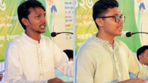 নিজের বক্তব্য থামিয়ে নবীন শিক্ষার্থীর কথা শুনলেন ছাত্রদল আহ্বায়ক
