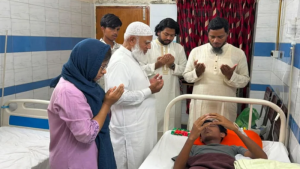হবিগঞ্জে হামলায় দৃষ্টিশক্তি হারানো আলিফকে দেখতে গেলেন জামায়াত আমির