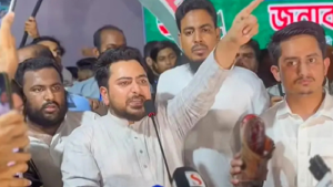 প্রশাসনের সহায়তায় এনসিপির সমাবেশে বোমা বিস্ফোরণর দাবি নাহিদের