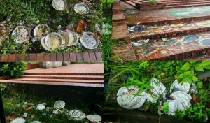 কুমিল্লা বিশ্ববিদ্যালয়ের কেন্দ্রীয় শহীদ মিনারে আবর্জনার স্তূপ, ক্ষুব্ধ শিক্ষার্থীরা