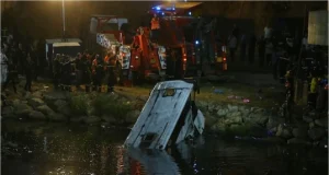 বাস খাদে পড়ে ২৭ জনের মৃত্যু