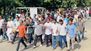 বিএনপি সরকারের ১৮০ দিনের পূর্তি উপলক্ষে চবিতে ছাত্রদলের আনন্দ মিছিল