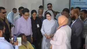 ছানি অপারেশন ক্যাম্প পরিদর্শন করলেন ডা. জুবাইদা রহমান