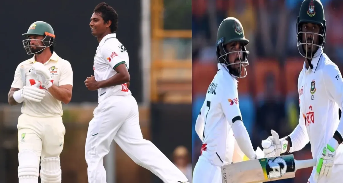 ব্যাটে-বলে দাপট দেখিয়ে দিন শেষে চালকের আসনে বাংলাদেশ, সেরা দিন পার করল টাইগাররা